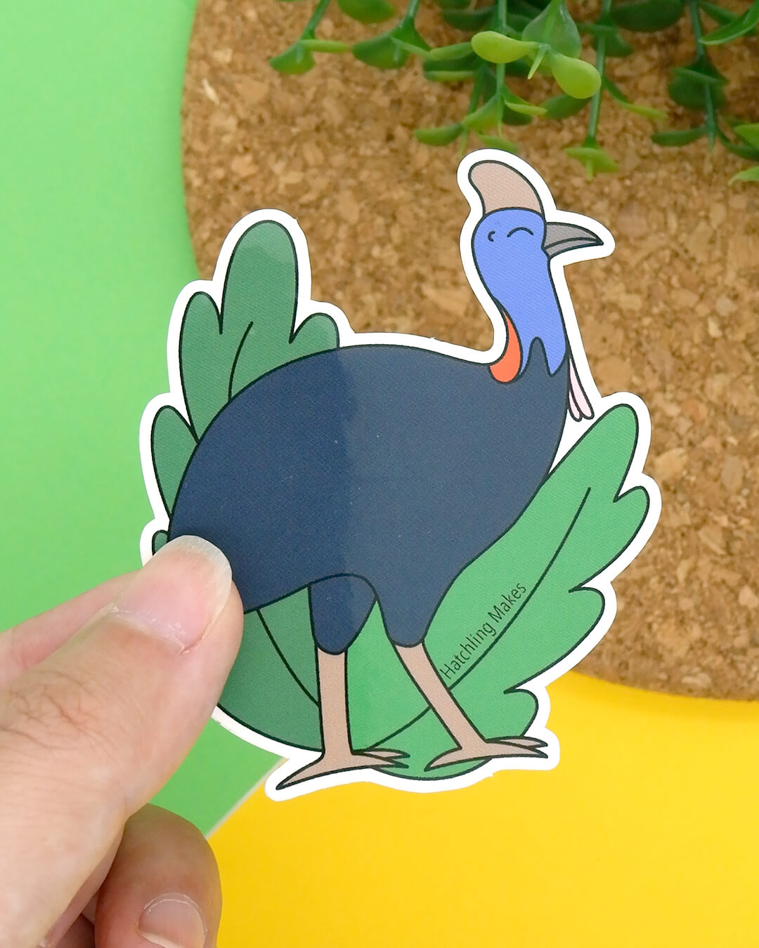 Southern Cassowary Vinyl Sticker