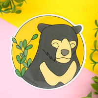 Sun Bear Vinyl Sticker