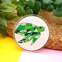 Turtle acrylic pin