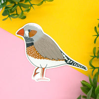 Zebra Finch Vinyl Sticker