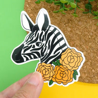 Plains Zebra Vinyl Sticker
