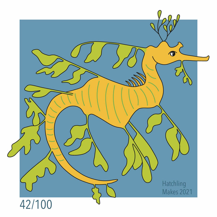 100 Day Project Day 42 : Leafy Sea Dragon