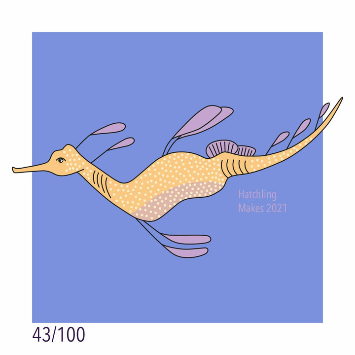 100 Day Project Day 43: Weedy Sea Dragon