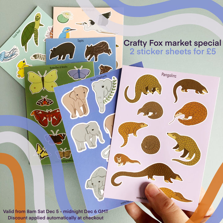 Crafty Fox Market Special : Sticker Sheets