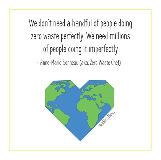 We don't need a handful of people doing zero waste properly