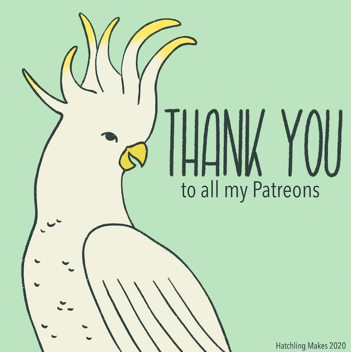 Thank you to my patreons!