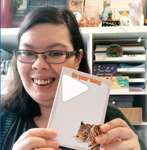 Tiger notepads, prints and postcards available individually!