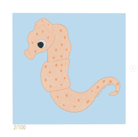 100 Day Project 2021 : Day 2 (Pygmy Seahorse)