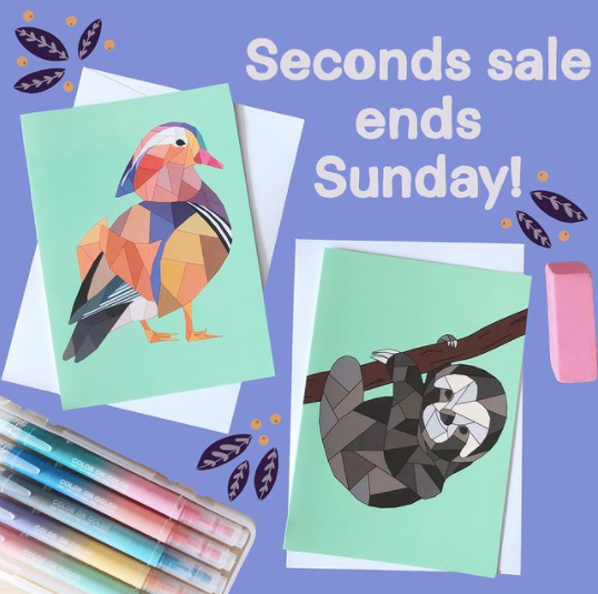 Seconds Sale Ends Sunday!