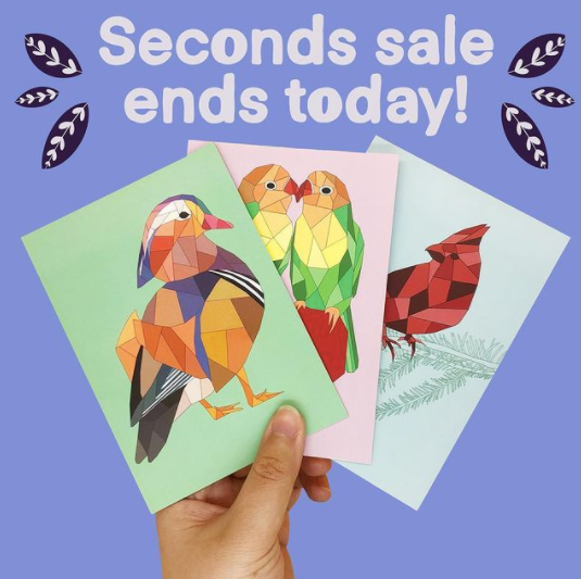 Seconds Sale Ends Today!