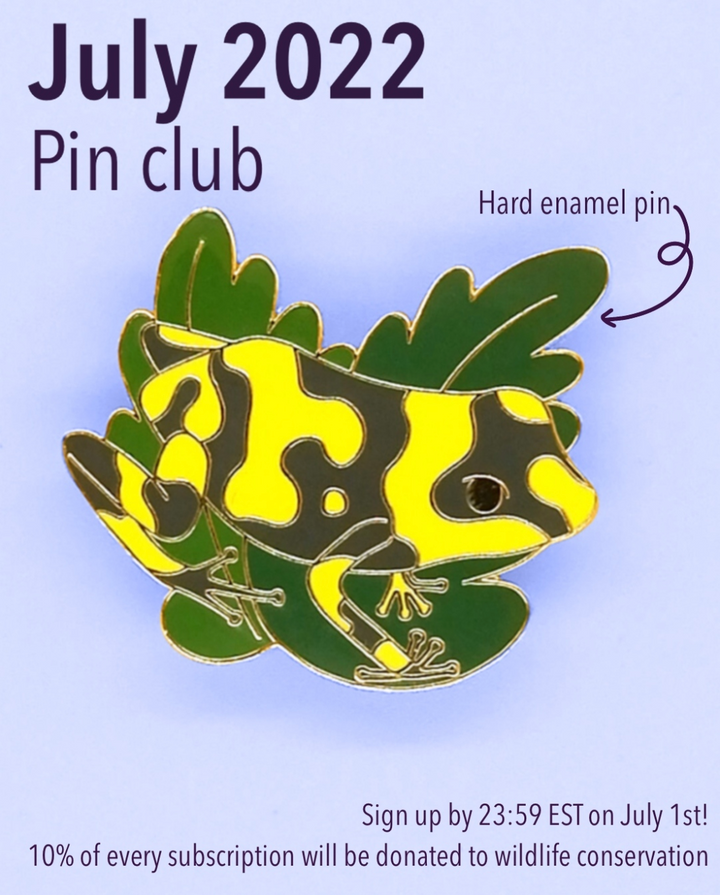 Last call for the July enamel pin club!