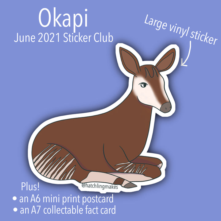 Last day for the okapi sticker pack!