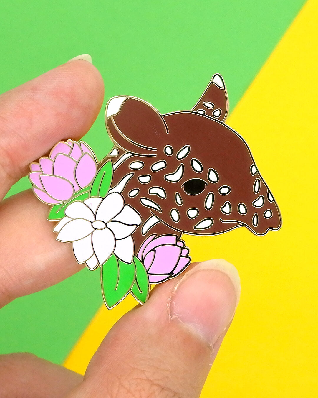 Tapir Pin Malayan tapir hard enamel pin – Hatchling Makes