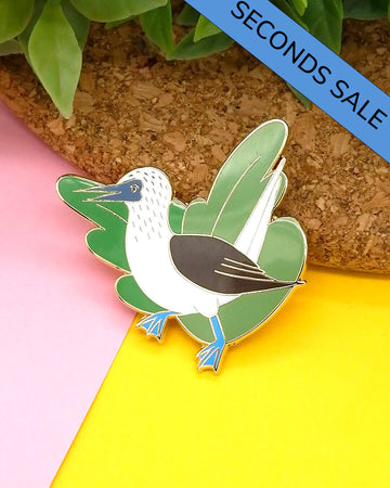 Blue Footed Booby Enamel Pin - SECONDS SALE