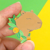 Capybara hard enamel pin