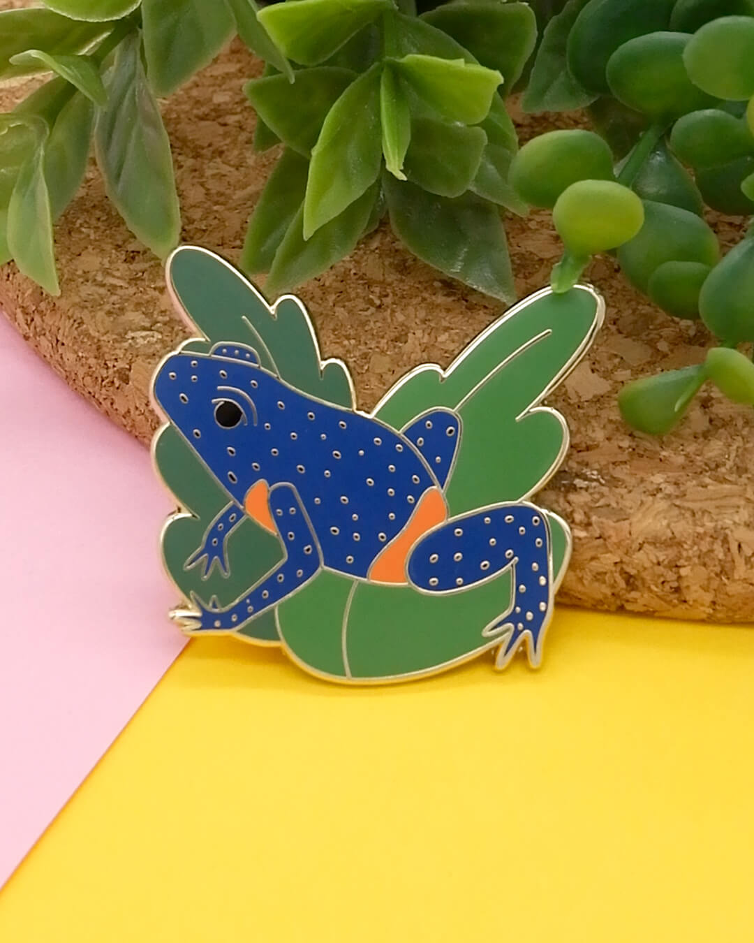 Galaxy Frog hard enamel pin