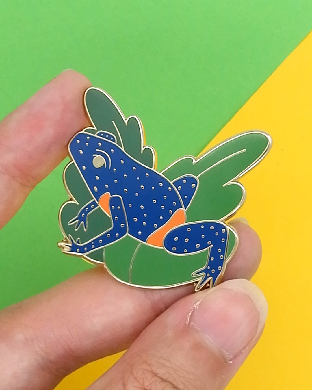 Galaxy Frog hard enamel pin