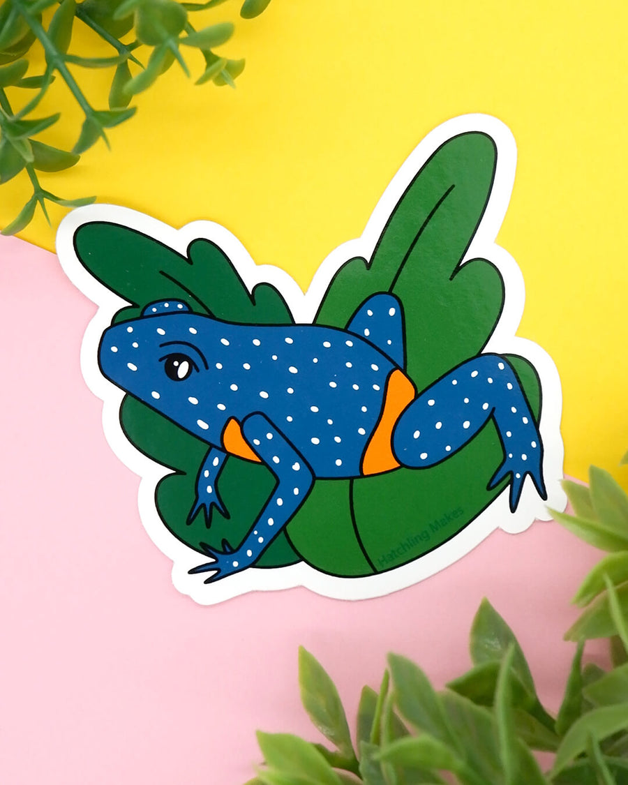 Galaxy Frog Vinyl Sticker