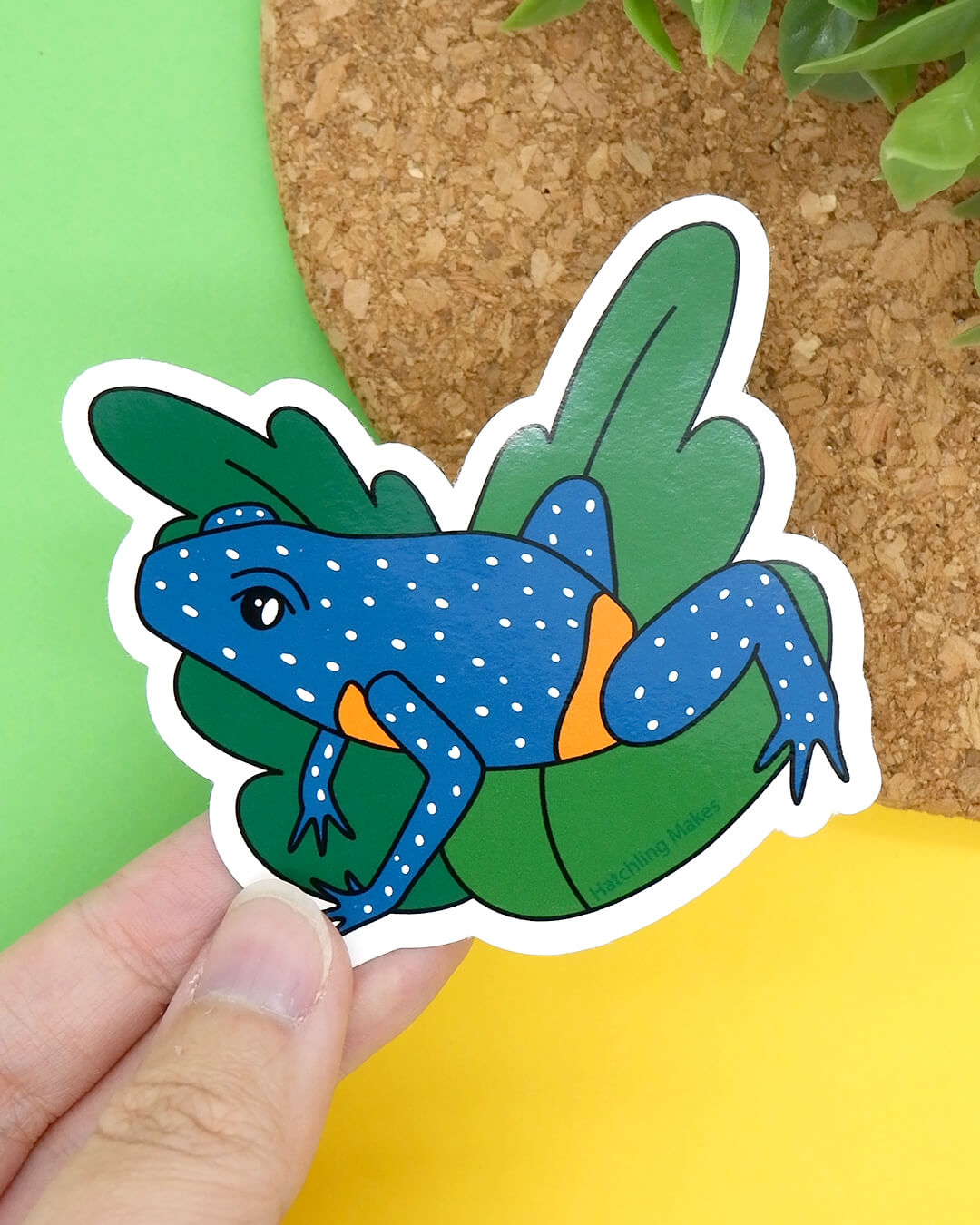 Galaxy Frog Vinyl Sticker