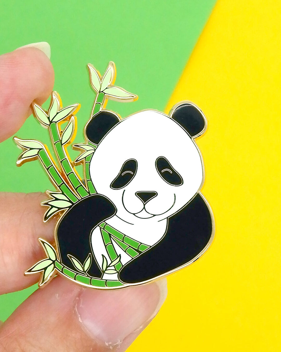 Giant panda hard enamel pin