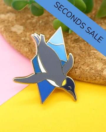 King Penguin Enamel Pin - SECONDS SALE