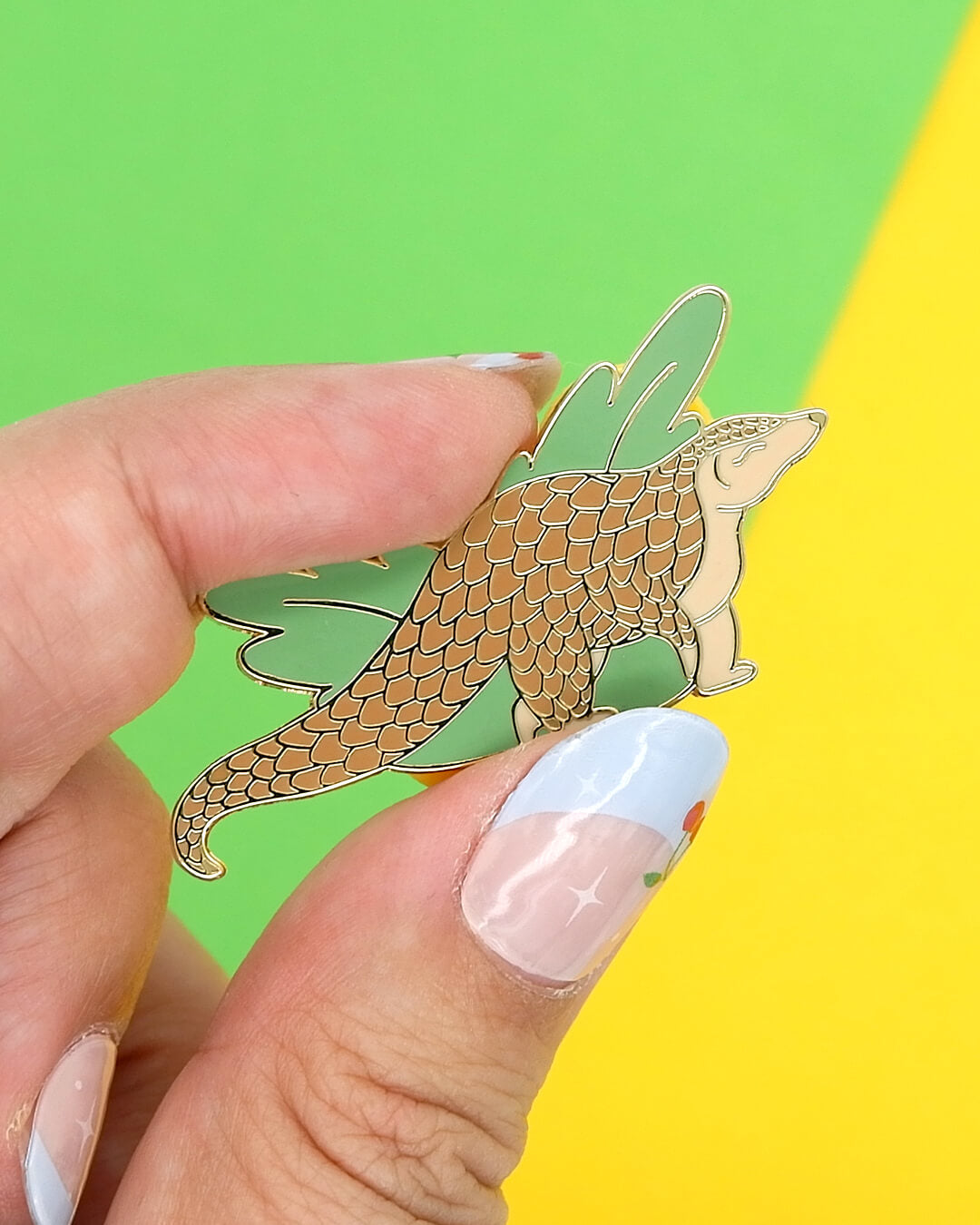 Prancing Pangolin Hard Enamel Pin