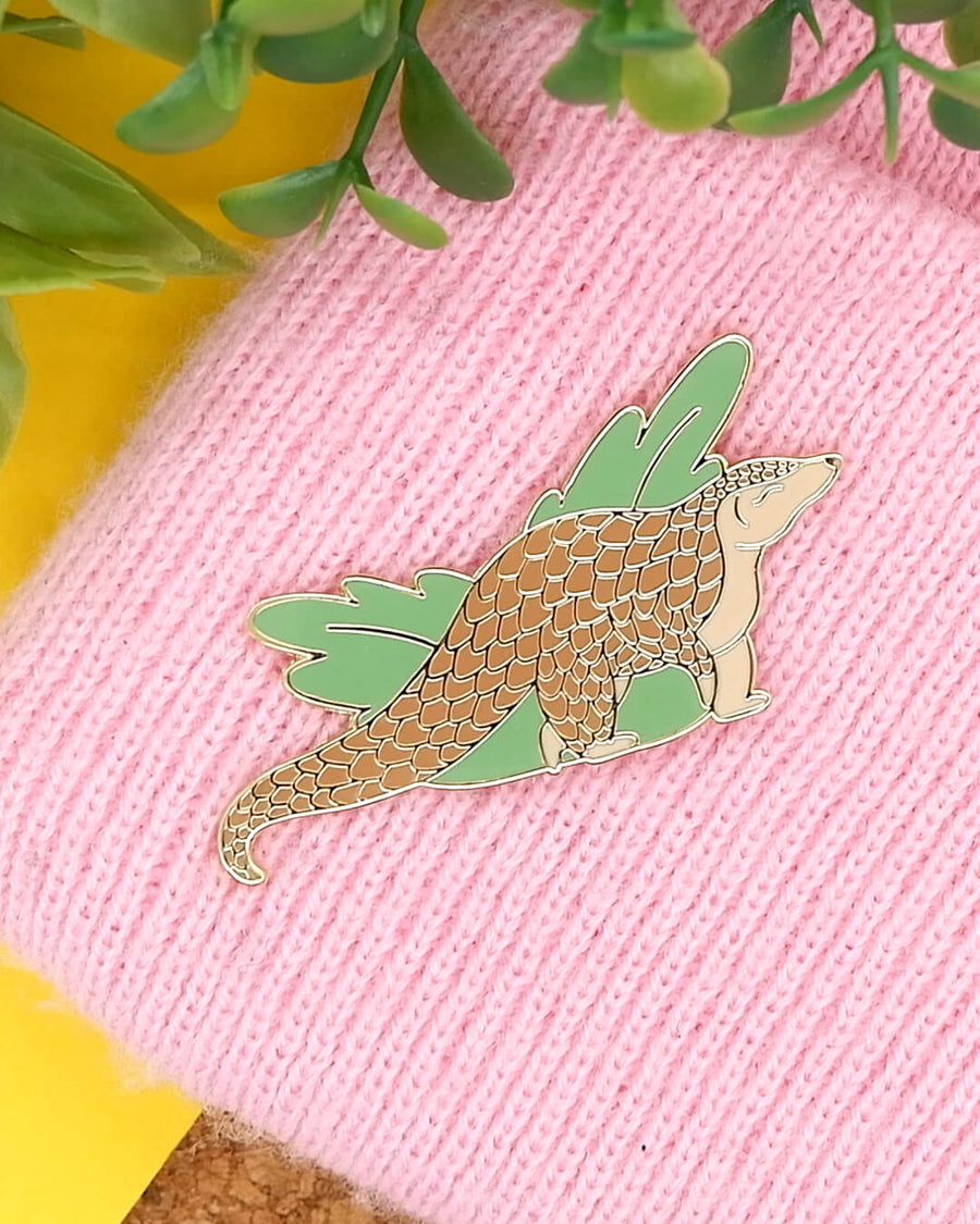 Prancing Pangolin Hard Enamel Pin