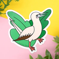 Red Footed Booby Vinyl Sticker