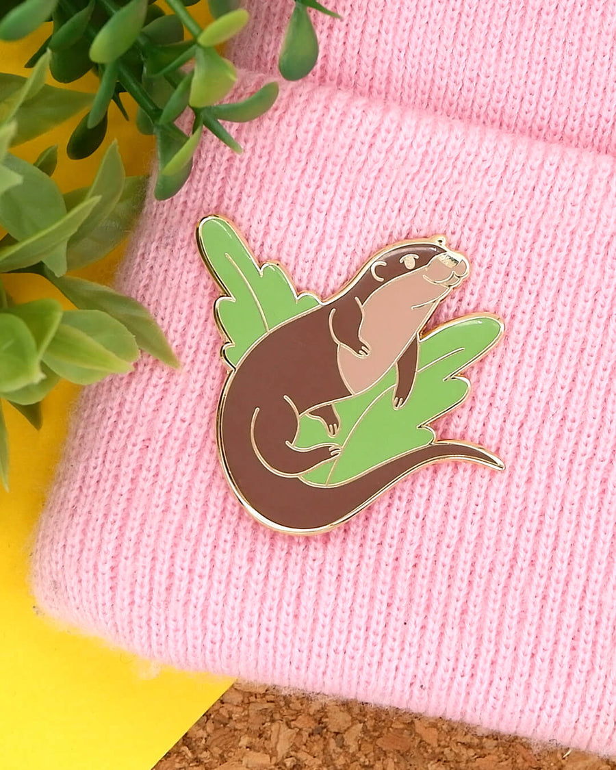 Eurasian River Otter Hard Enamel Pin - Early bird price!