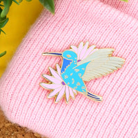 Santa Marta Sabrewing Hummingbird hard enamel pin