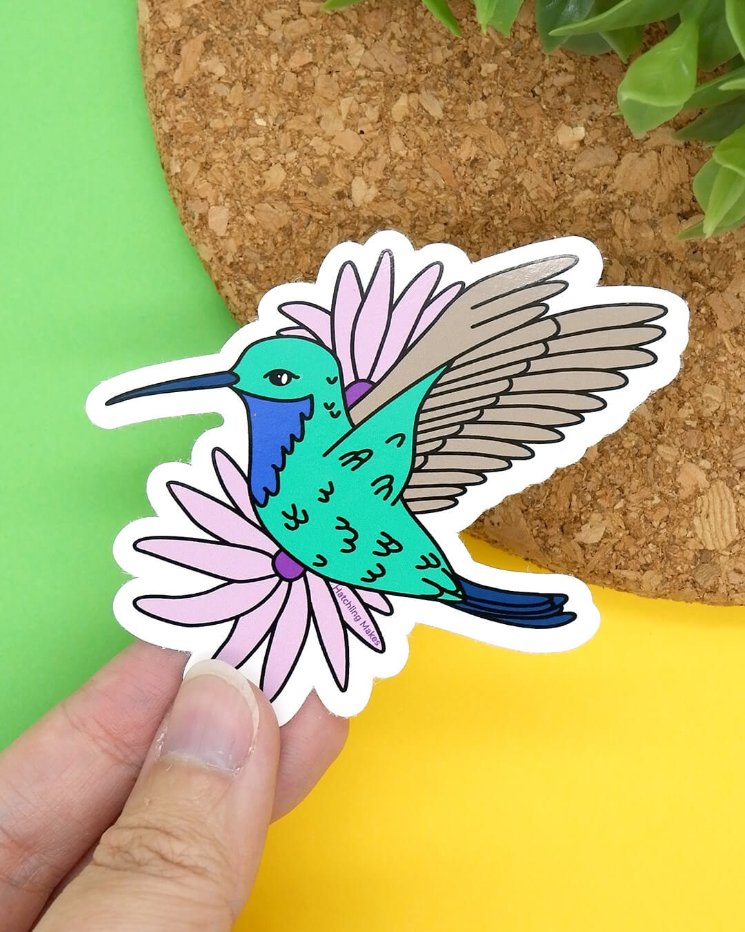 Santa Marta Sabrewing Hummingbird Vinyl Sticker