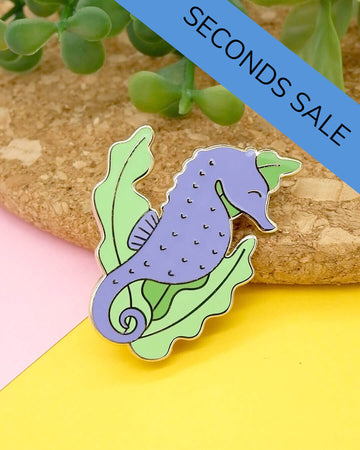 Seahorse Enamel Pin - SECONDS SALE