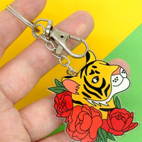 Tiger Recycled Acrylic Keychain