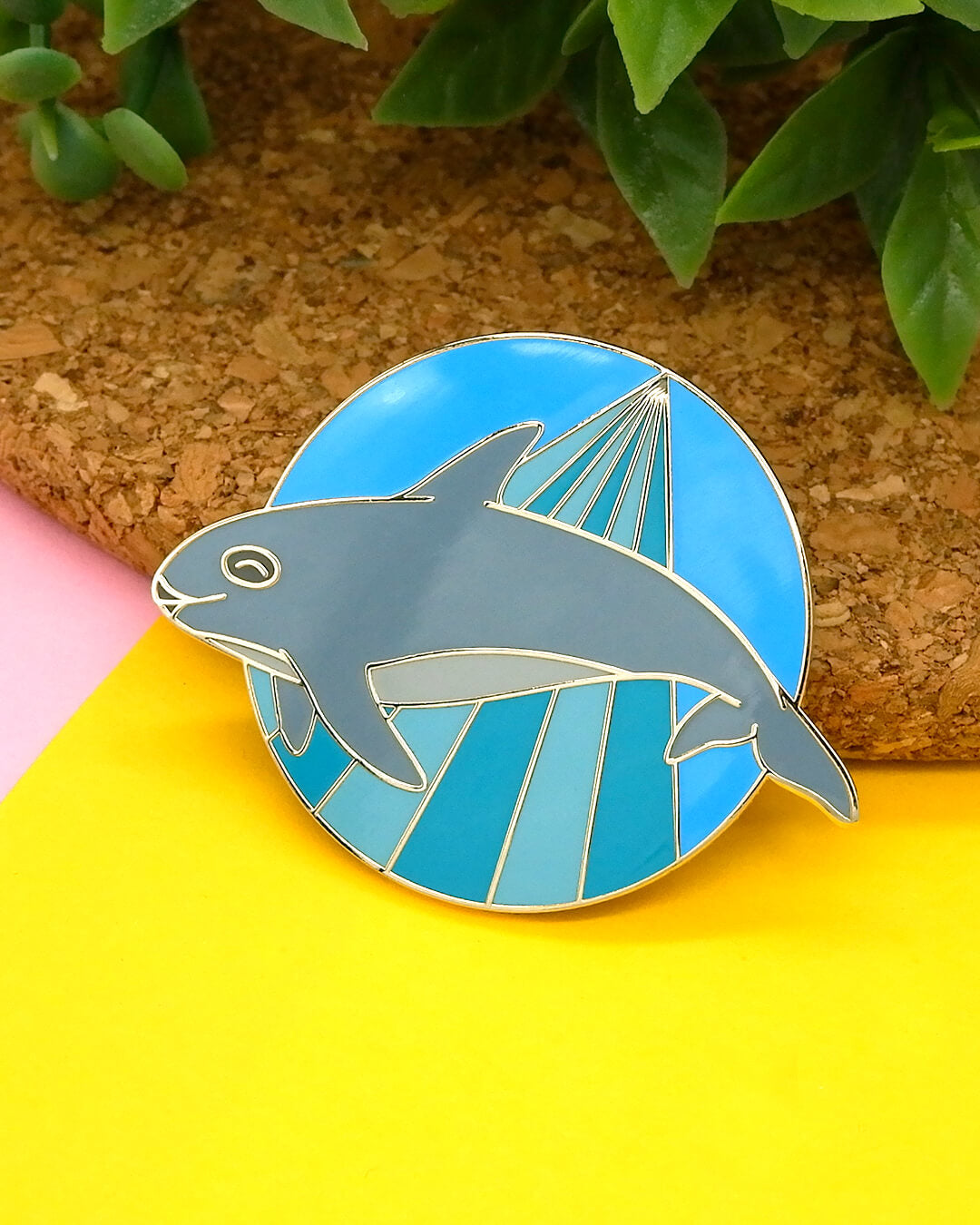 Vaquita hard enamel pin