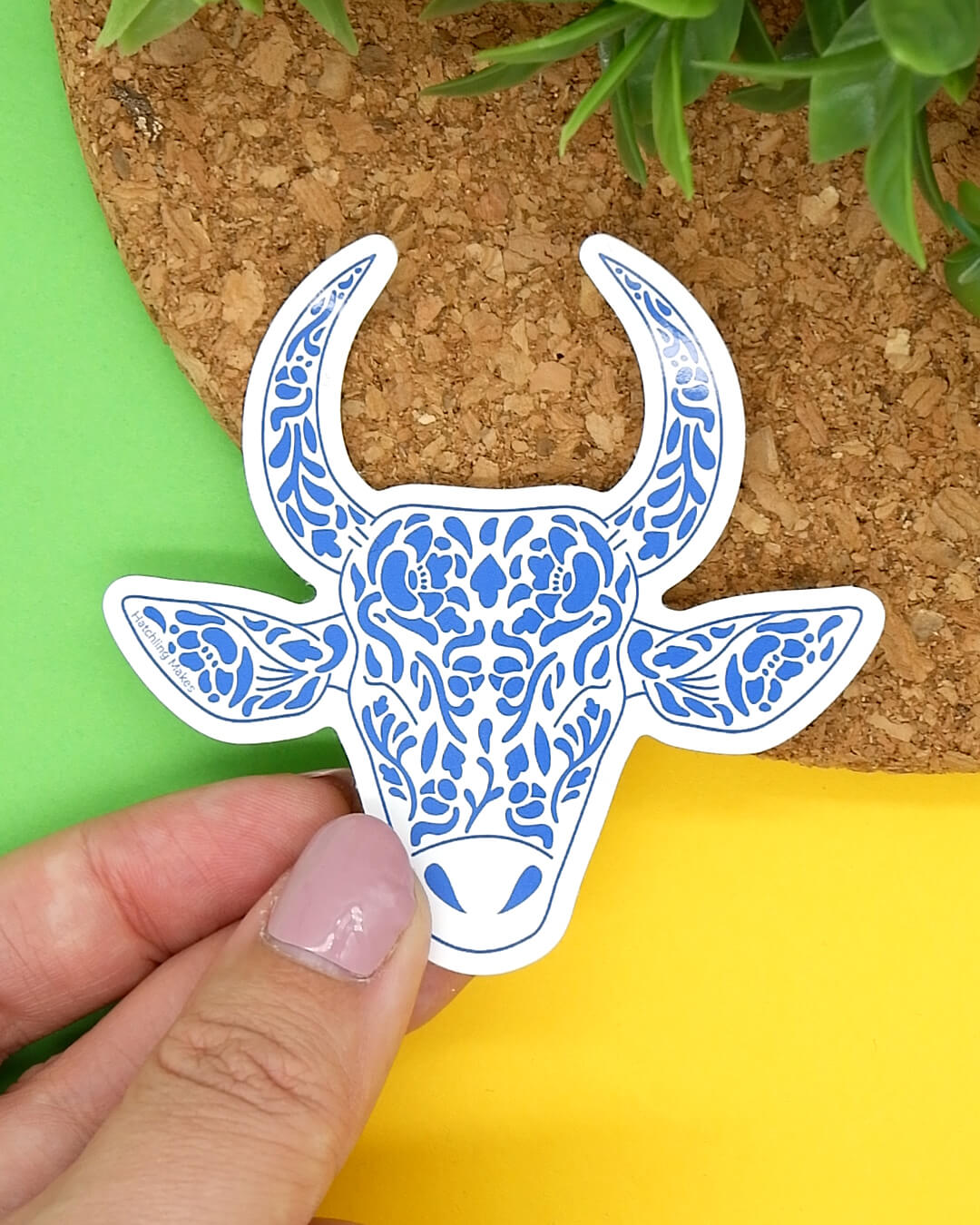 Year of the Ox Vinyl Sticker