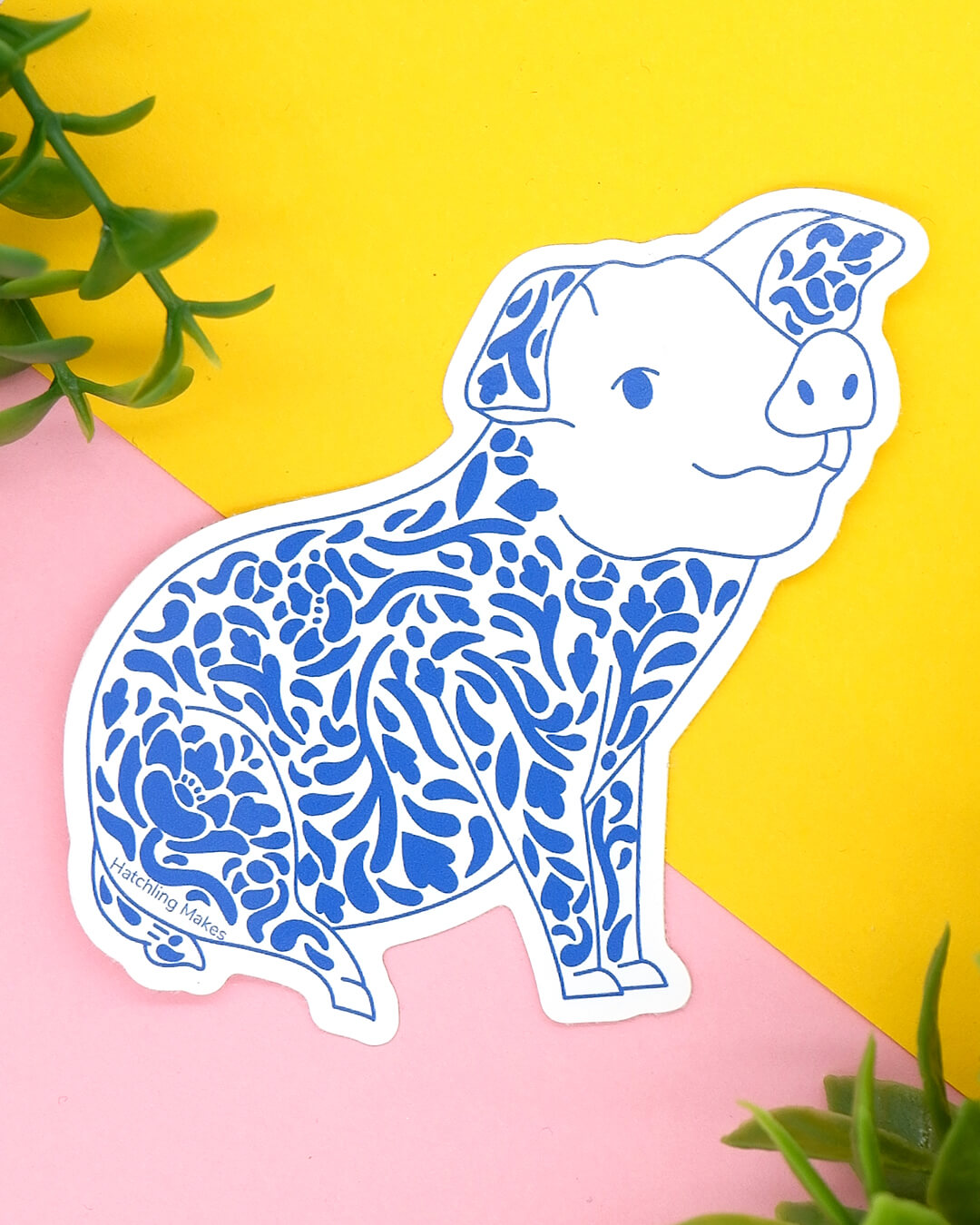 Year of the Pig Vinyl Sticker