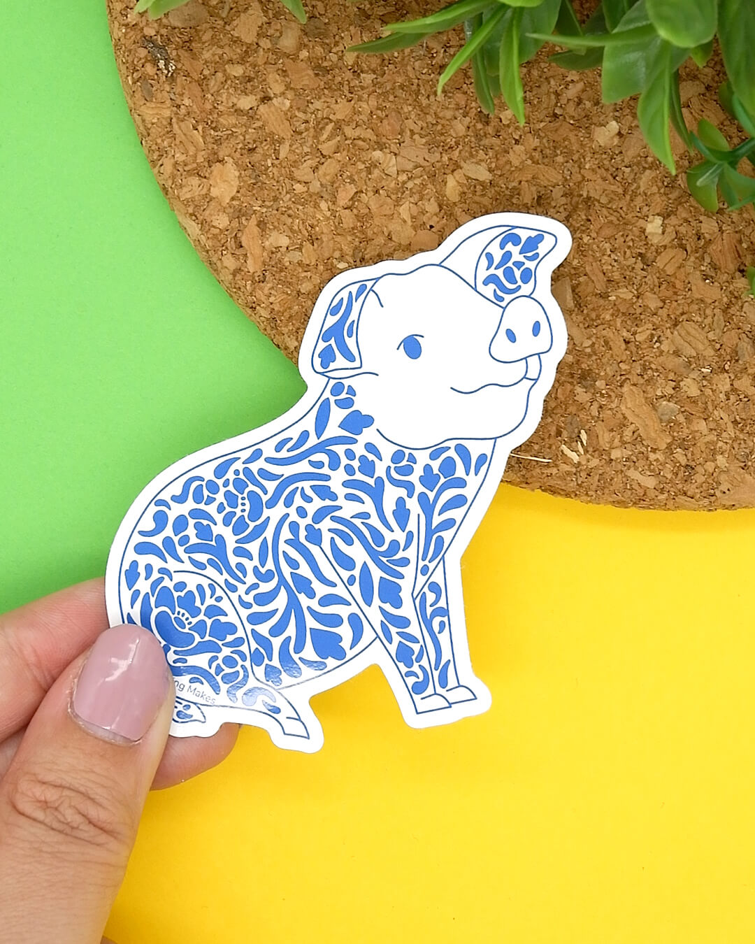 Year of the Pig Vinyl Sticker