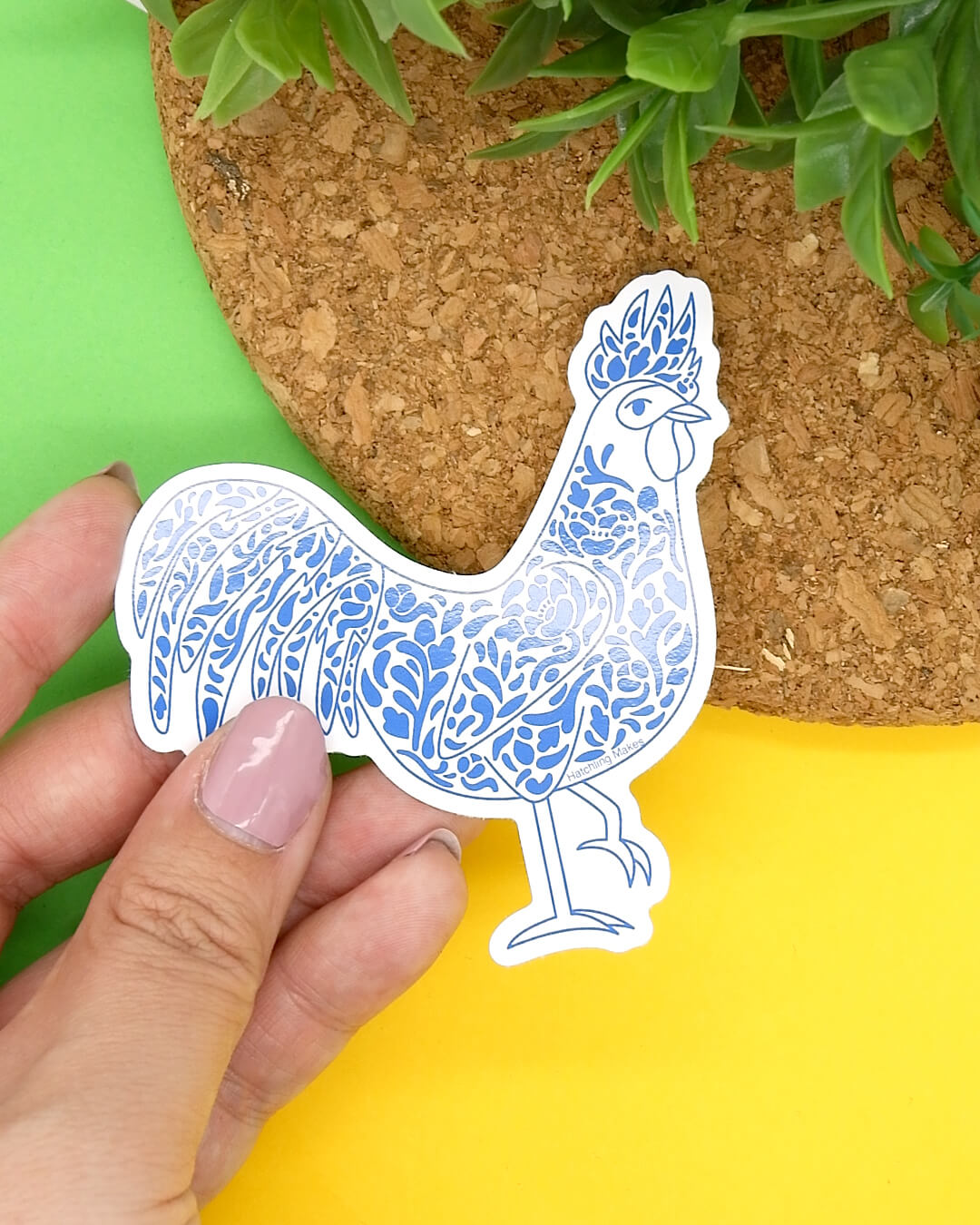 Year of the Rooster Vinyl Sticker