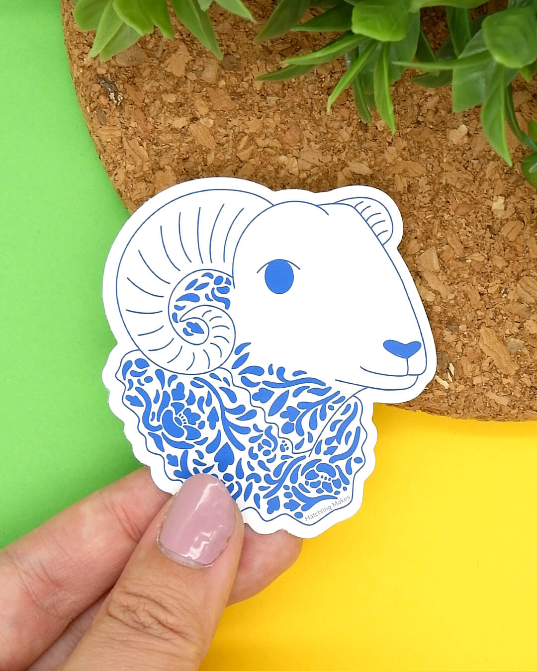 Year of the Sheep (Ram) Vinyl Sticker