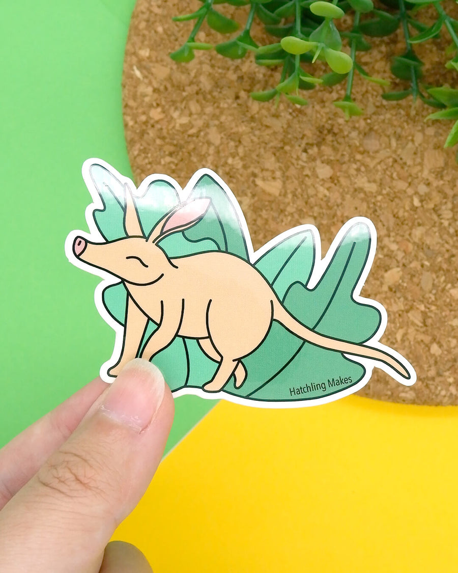 Aardvark Vinyl Sticker