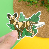 African Wild Dog Vinyl Sticker