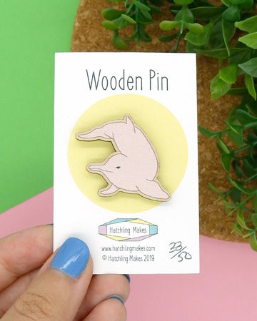 Amazon River Dolphin Wooden Pin