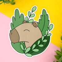 Capybara Vinyl Sticker