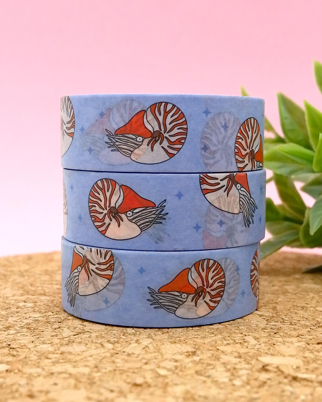 Chambered nautilus washi tape – Hatchling Makes