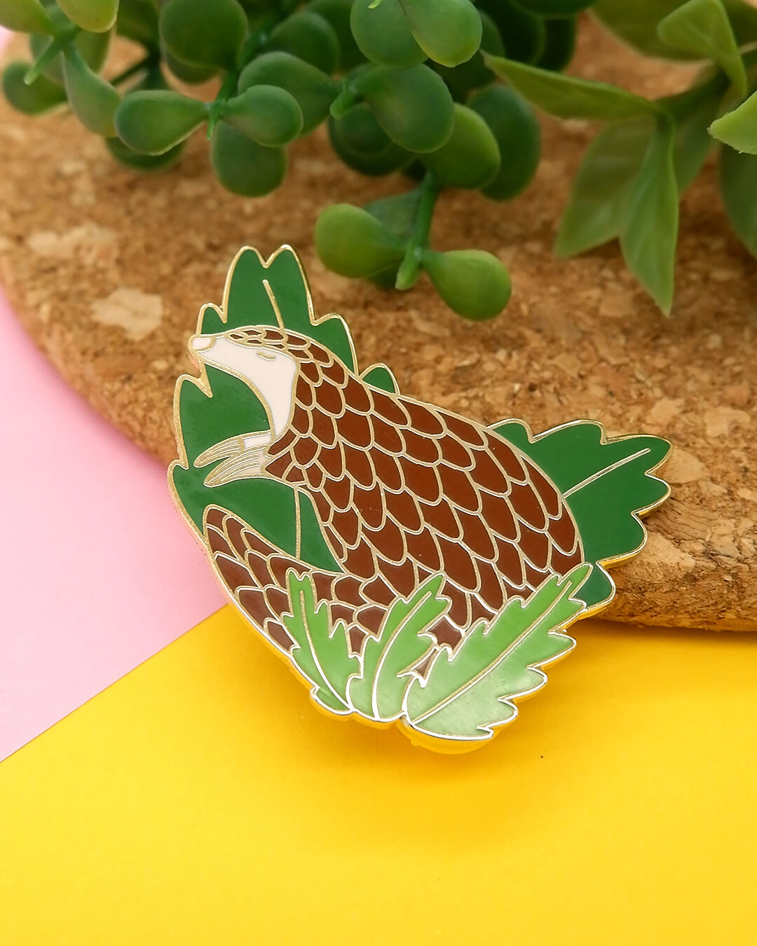 Pangolin Hard Enamel Pin - Gold