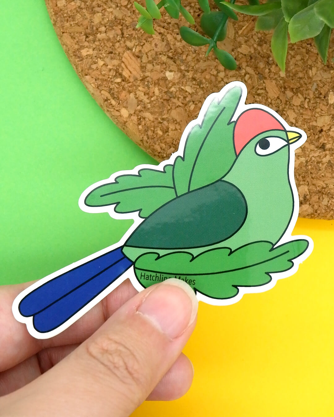 Red Crested Turaco Vinyl Sticker