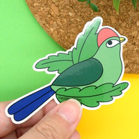 Red Crested Turaco Vinyl Sticker