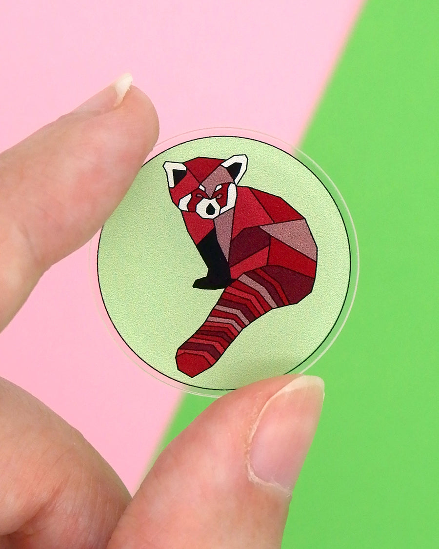 Pander Pic Pin Red panda acrylic pin – Hatchling Makes