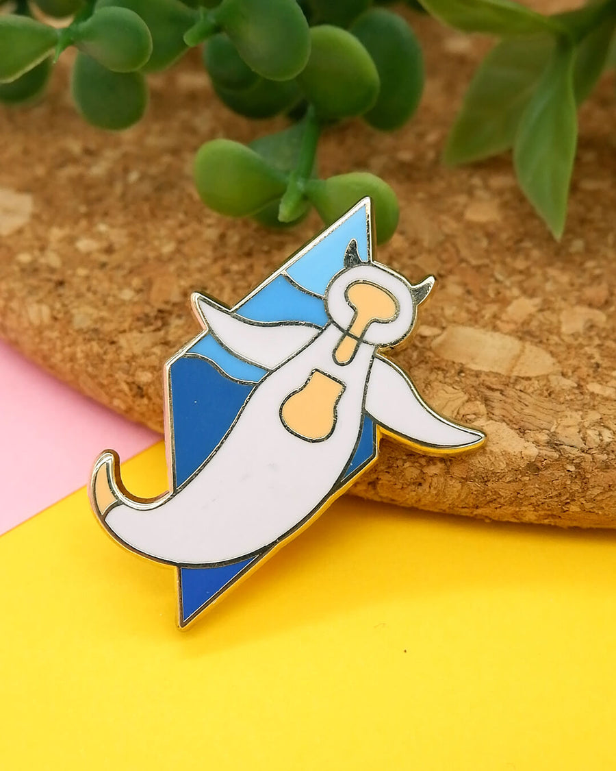 Shell Angel Pin Sea Angel Hard Enamel Pin – Hatchling Makes