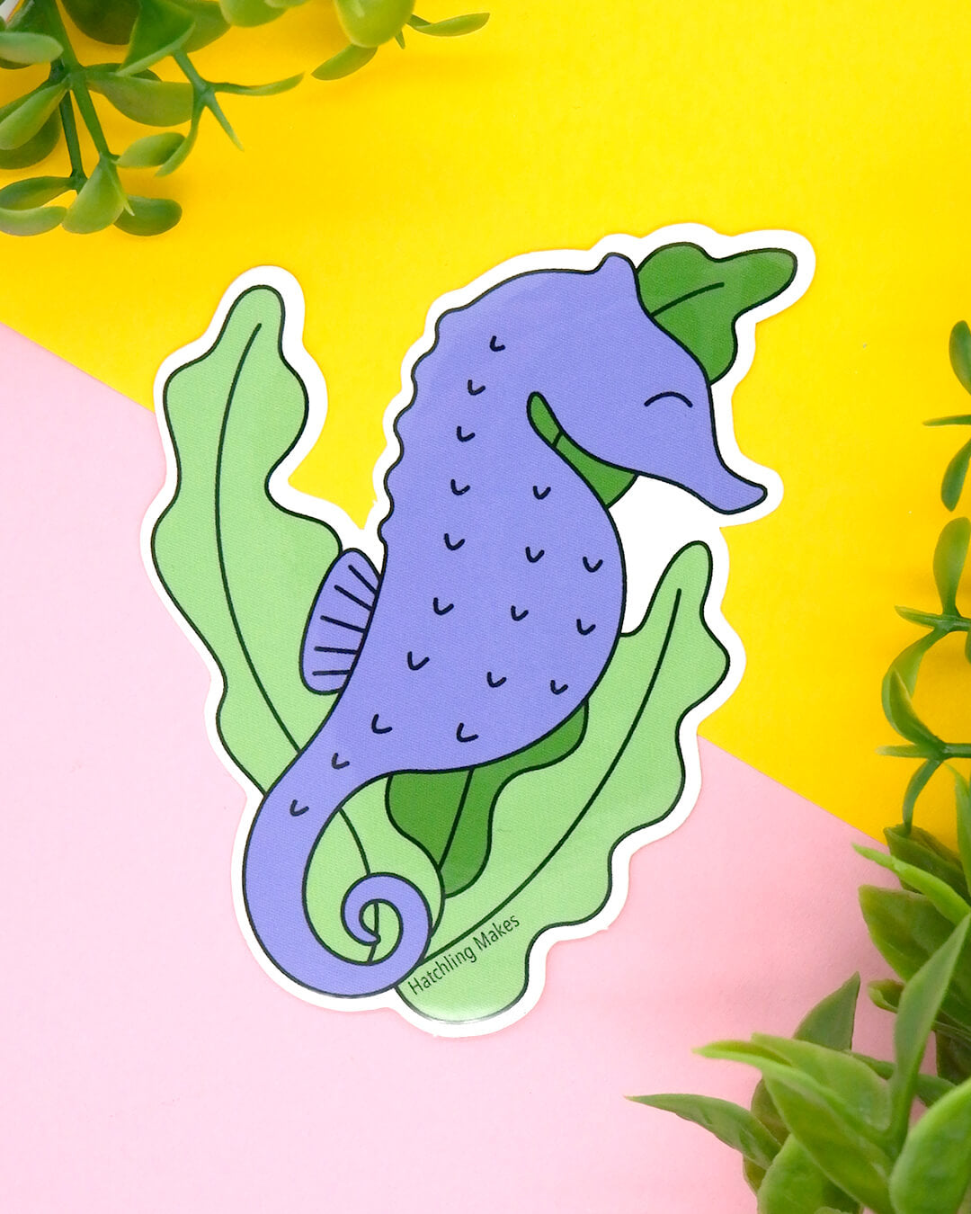 Short snouted seahorse Vinyl Sticker